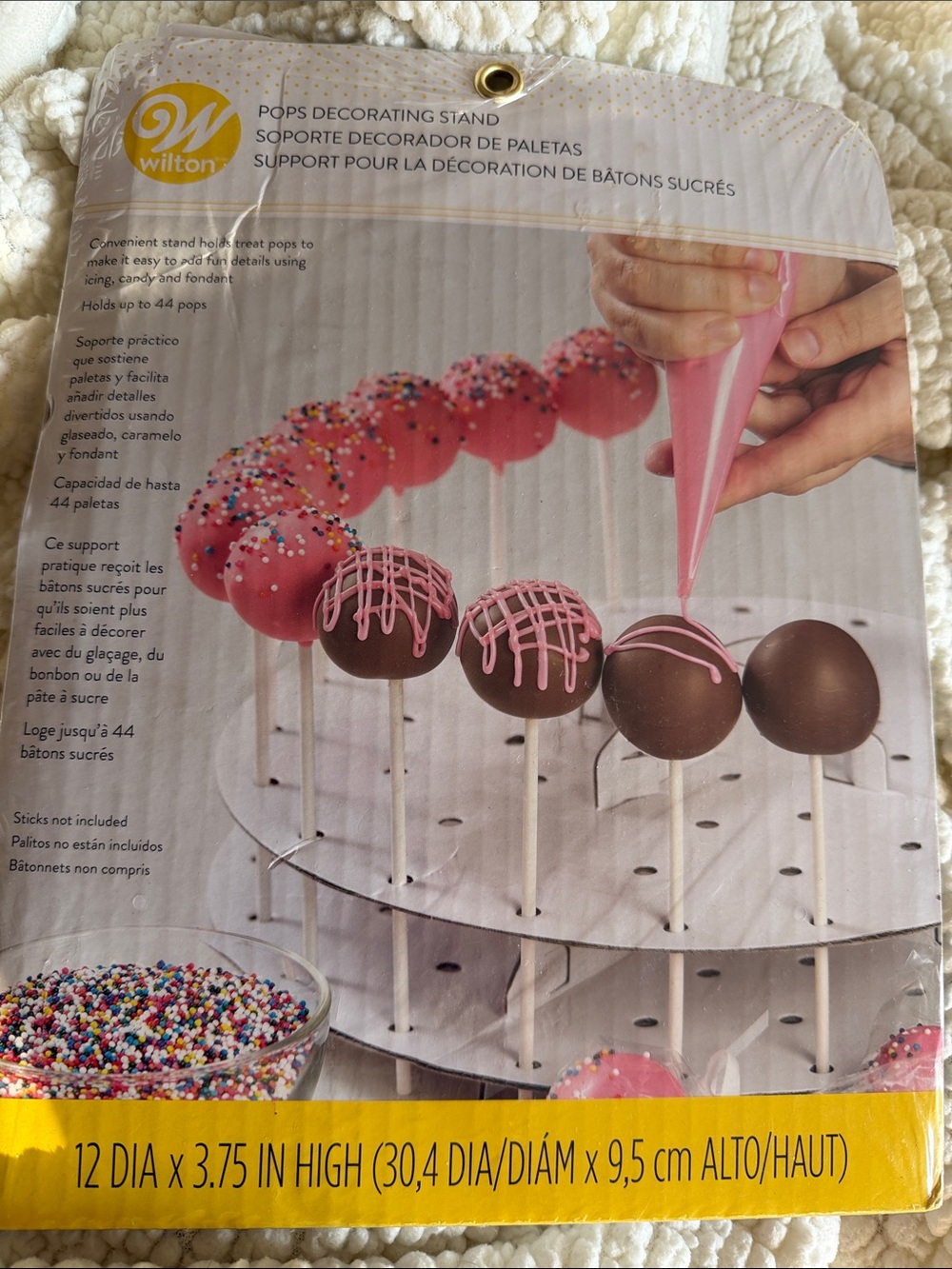 Wilton Cake Pop Decorating Stand  hold 44 pops